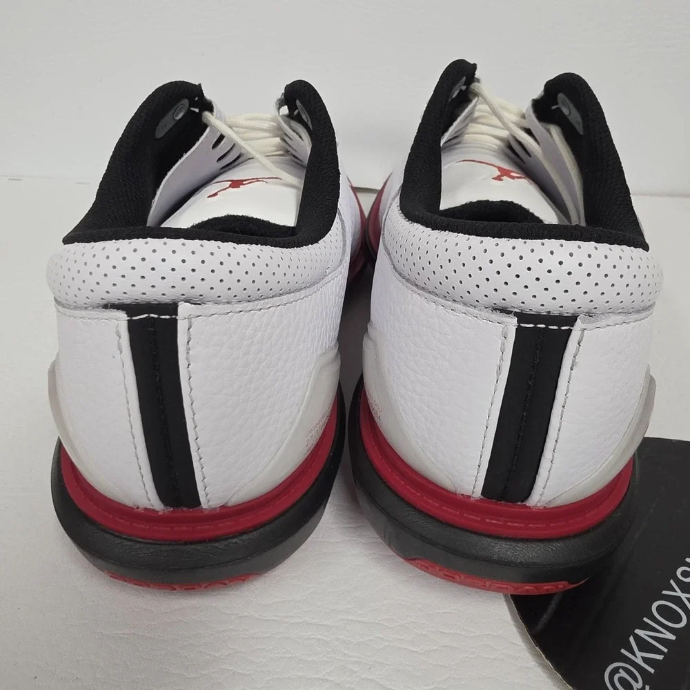 Nike Air Jordan ADG 5 White Black Red Golf Cleats FQ6642-103 Men's Size 11.5